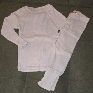 Sleep On It Light Purple Fitted Kids Pajama Set